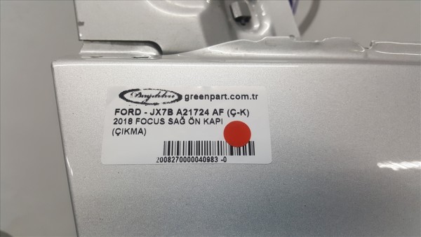 2018 FOCUS SAĞ ÖN KAPI (ÇIKMA)