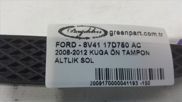 2008-2012 KUGA FAR ALT KAŞ IZGARASI SOL 