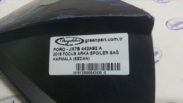 2018 FOCUS ARKA SPOILER SAĞ KAPLAMA (SEDAN)