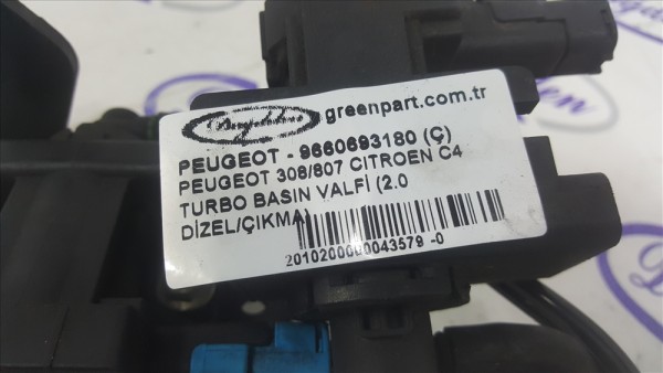 PEUGEOT 308/807 CITROEN C4 TURBO BASIN VALFİ (2.0 DİZEL/ÇIKMA)