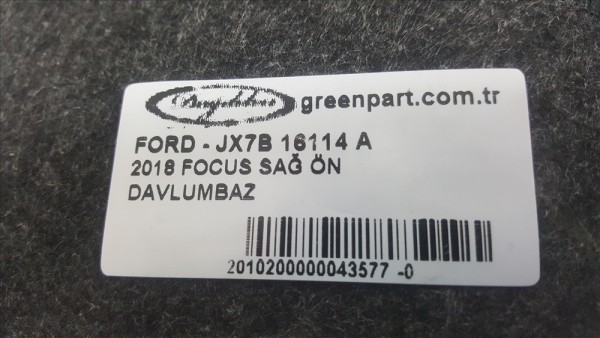 2018 FOCUS SAĞ ÖN DAVLUMBAZ