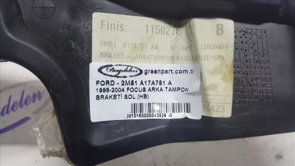 1998-2004 FOCUS ARKA TAMPON BRAKETİ SOL (HB)
