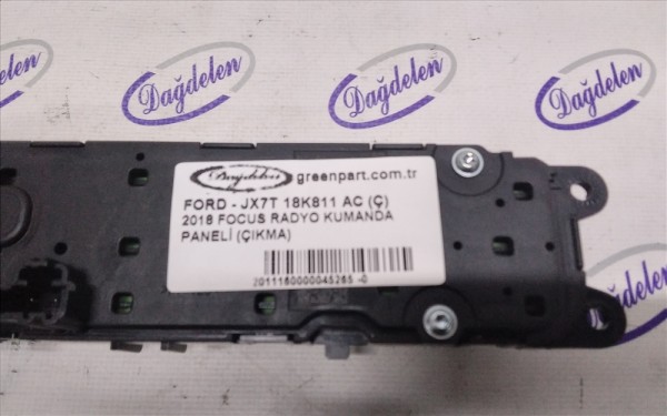 2018 FOCUS RADYO KUMANDA PANELİ (ÇIKMA)