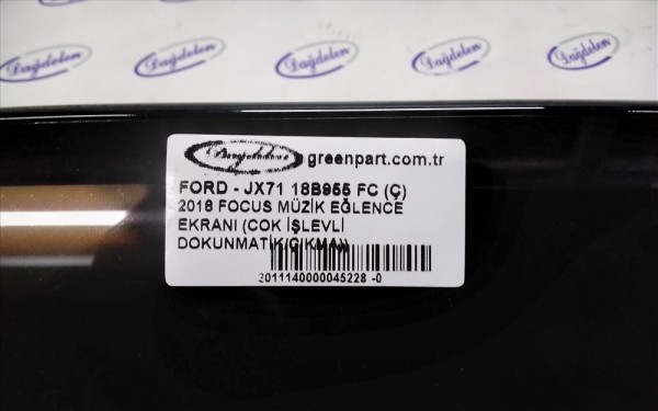 2018 FOCUS MÜZİK EĞLENCE EKRANI (COK İŞLEVLİ DOKUNMATİK/ÇIKMA))