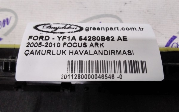 2005-2010 FOCUS ARKA ÇAMURLUK HAVALANDIRMASI