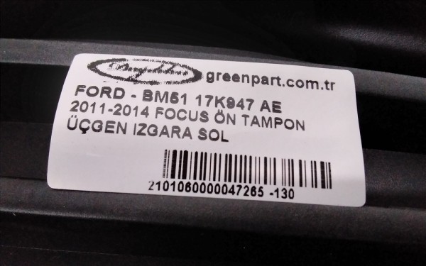 2011-2014 FOCUS ÖN TAMPON ÜÇGEN IZGARA SOL 