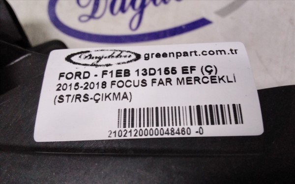 2015-2018 FOCUS SOL FAR MERCEKLİ (ST/RS-ÇIKMA)