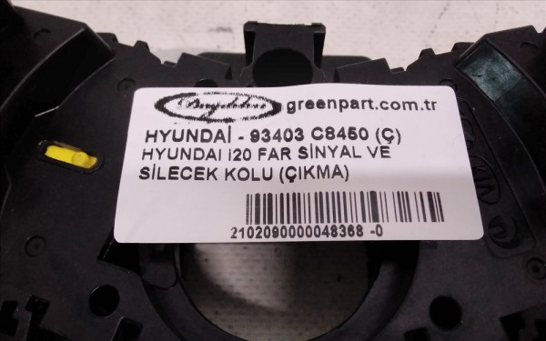 HYUNDAI i20 FAR SİNYAL VE SİLECEK KOLU (ÇIKMA)