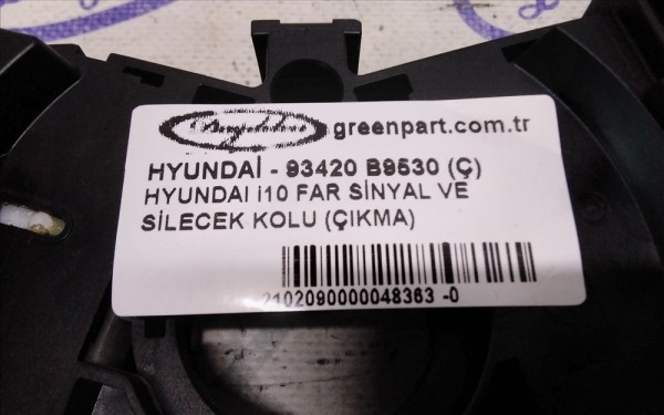 HYUNDAI i10 FAR SİNYAL VE SİLECEK KOLU (ÇIKMA)