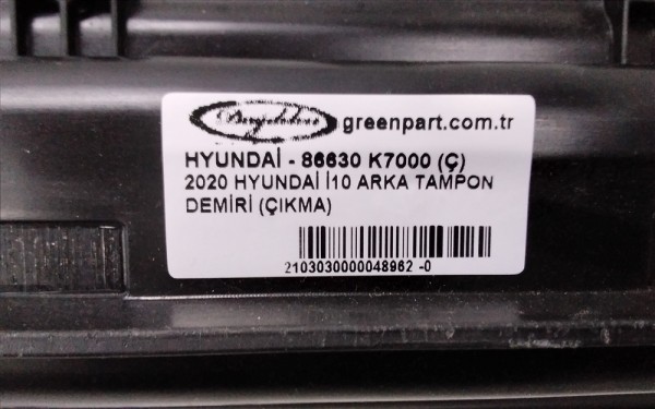 2020 HYUNDAİ İ10 ARKA TAMPON DEMİRİ (ÇIKMA)