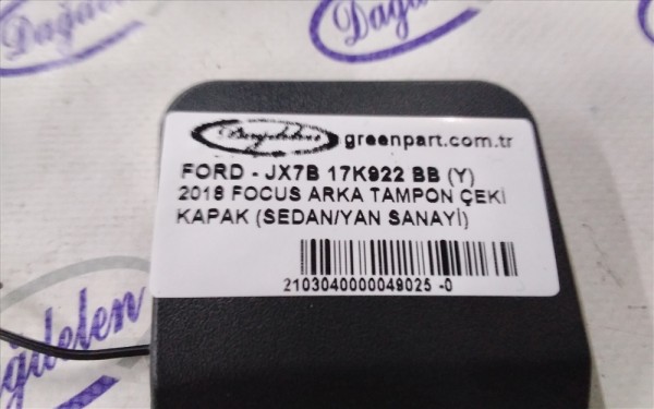 2018 FOCUS ARKA TAMPON ÇEKİ KAPAK (SEDAN/YAN SANAYİ)