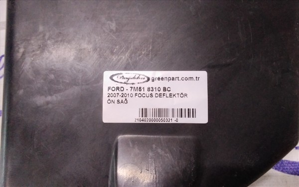2007-2010 FOCUS DEFLEKTÖR ÖN SAĞ