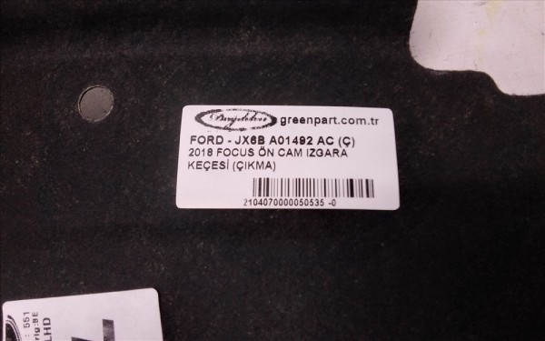 2018 FOCUS/KUGA  ÖN CAM IZGARA KEÇESİ (ÇIKMA)