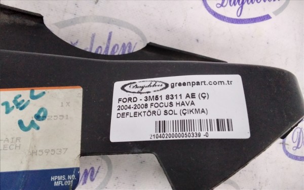 2004-2008 FOCUS HAVA DEFLEKTÖRÜ SOL (ÇIKMA)