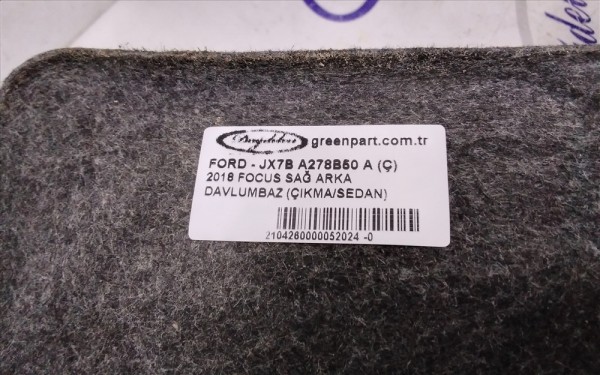 2018 FOCUS SAĞ ARKA DAVLUMBAZ (ÇIKMA/SEDAN)