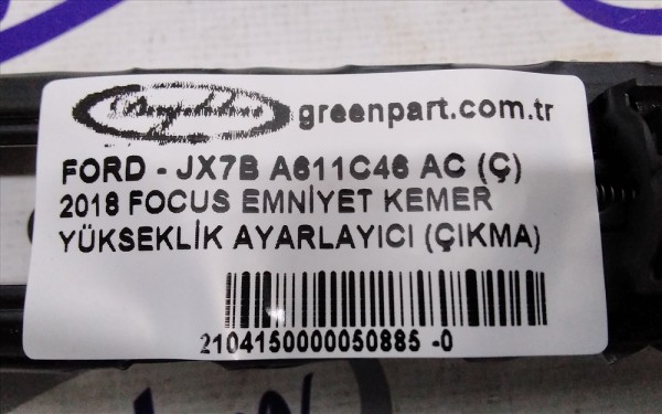 2018 FOCUS EMNİYET KEMER YÜKSEKLİK AYARLAYICI (ÇIKMA)