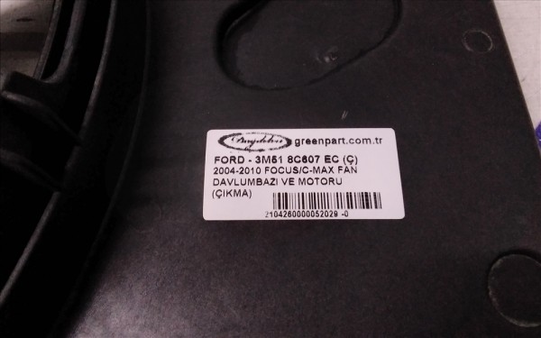 2004-2010 FOCUS/C-MAX FAN (BEYİNSİZ-ÇIKMA)