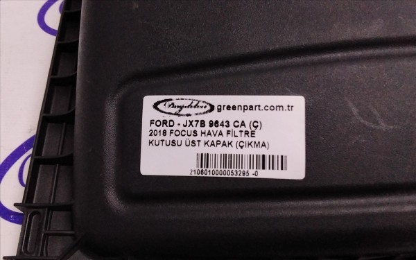 2018 FOCUS HAVA FİLTRE KUTUSU ÜST KAPAK (ÇIKMA)