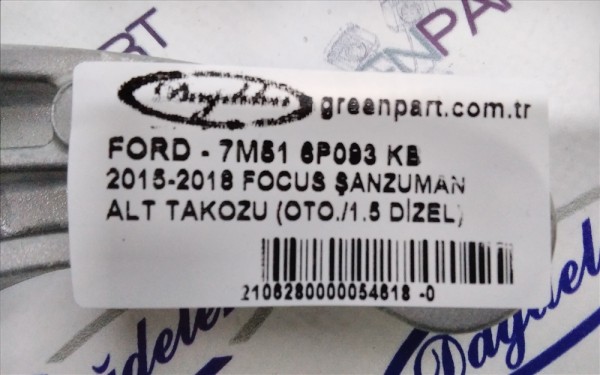 2015-2018 FOCUS ŞANZUMAN ALT TAKOZU (OTO./1.5 DİZEL)