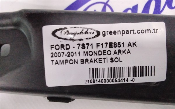 2007-2011 MONDEO ARKA TAMPON BRAKETİ SOL