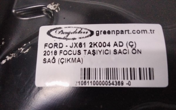 2018 FOCUS TAŞIYICI SACI ÖN SAĞ (ÇIKMA)