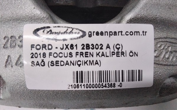 2018 FOCUS FREN KALİPERİ ÖN SAĞ (SEDAN/ÇIKMA)