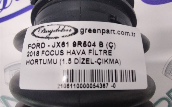 2018 FOCUS HAVA FİLTRE HORTUMU SEDAN (1.5 DİZEL-ÇIKMA)