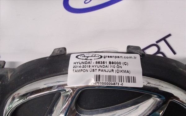 2014-2019 HYUNDAİ İ10 ÖN TAMPON ÜST PANJUR (ÇIKMA)