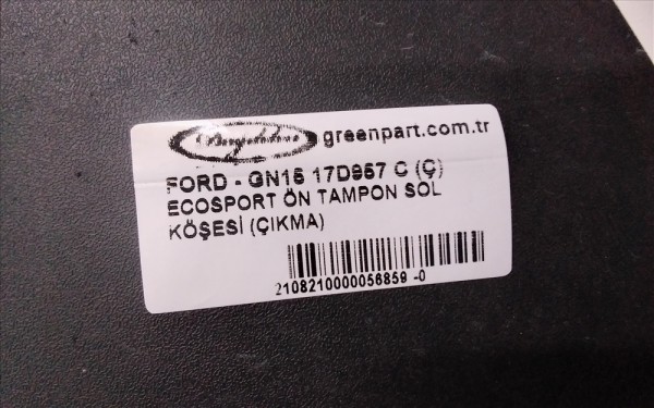 ECOSPORT ÖN TAMPON SOL KÖŞESİ (ÇIKMA)