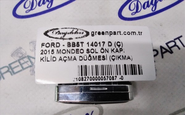 2015 MONDEO SOL ÖN KAPI KİLİD AÇMA DÜĞMESİ (ÇIKMA)