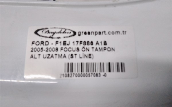 2015-2018 FOCUS ÖN TAMPON ALT UZATMA (ST LİNE)