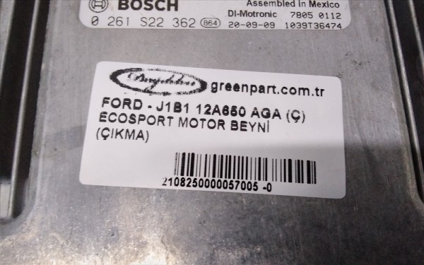 ECOSPORT/FİESTA MOTOR BEYNİ (1.0 ECOBOST-OTO./ÇIKMA)