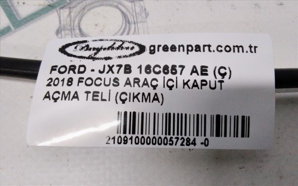 2018 FOCUS ARAÇ İÇİ KAPUT AÇMA TELİ