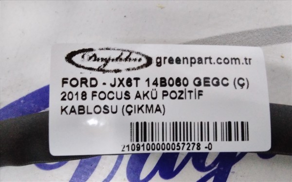 2018 FOCUS AKÜ POZİTİF KABLOSU (ÇIKMA)