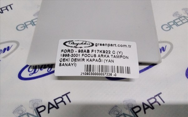 1998-2001 FOCUS ARKA TAMPON ÇEKİ DEMİR KAPAĞI (YAN SANAYİ)
