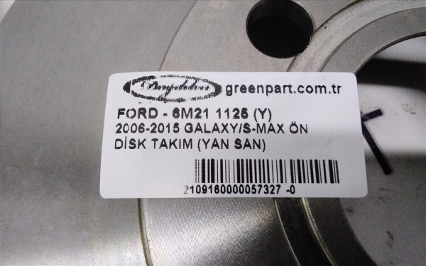 2006-2015 GALAXY/S-MAX ÖN DİSK TAKIM (YAN SAN)