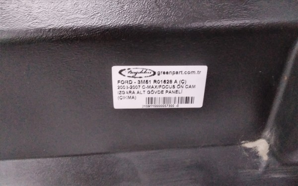 2003-2007 C-MAX/FOCUS ÖN CAM IZGARA ALT GÖVDE PANELİ (ÇIKMA)
