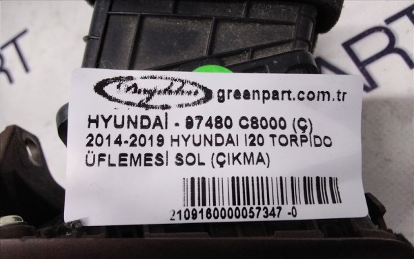 2014-2019 HYUNDAI i20 TORPİDO ÜFLEMESİ SOL (ÇIKMA)