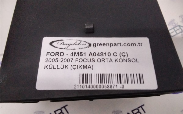 2005-2007 FOCUS ORTA KONSOL KÜLLÜK (ÇIKMA)