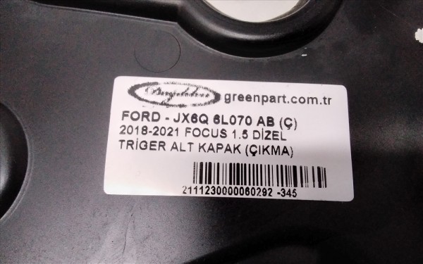 2018-2021 FOCUS 1.5 DİZEL  TRİGER ALT KAPAK (ÇIKMA)