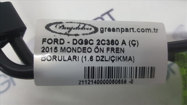 2015 MONDEO ÖN FREN BORULARI (1.6 DZL/ÇIKMA)