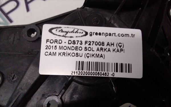 2015 MONDEO SOL ARKA KAPI CAM KRİKOSU (ÇIKMA)