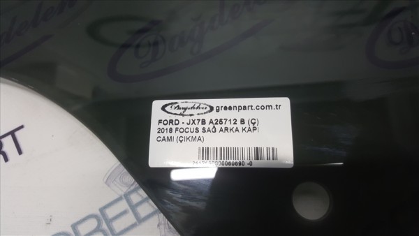 2018 FOCUS SAĞ ARKA KAPI CAMI (ÇIKMA)