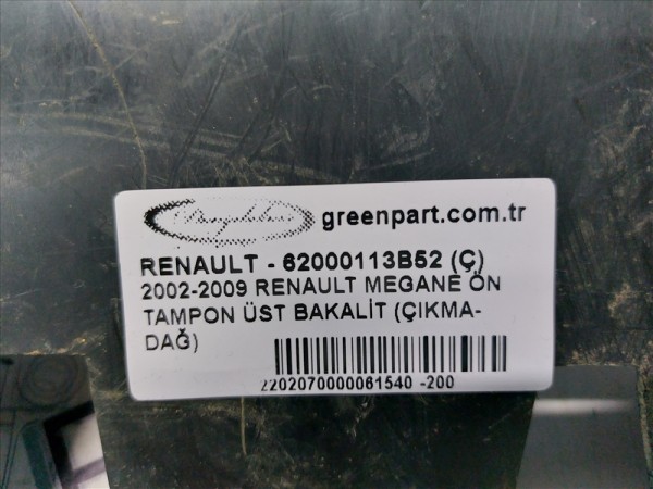 2002-2009 RENAULT MEGANE ÖN TAMPON ÜST BAKALİT (ÇIKMA-DAĞ)