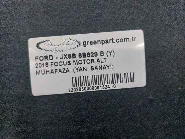 2018 FOCUS MOTOR ALT MUHAFAZA (YAN SANAYİ)