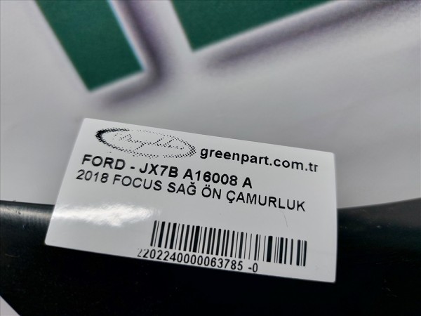 2018 FOCUS SAĞ ÖN ÇAMURLUK