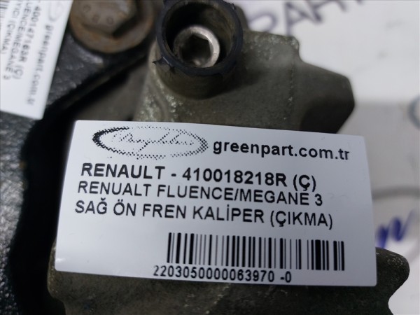 RENAULT FLUENCE/MEGANE 3 SAĞ ÖN FREN KALİPER (ÇIKMA)