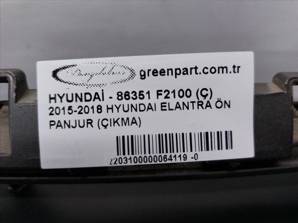 2015-2018 HYUNDAI ELANTRA ÖN PANJUR (ÇIKMA)