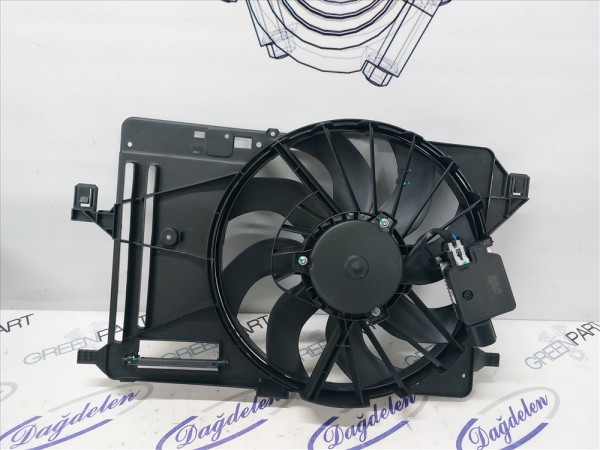 2011-2017 FOCUS/C-MAX FAN KOMPLE (1.6DZL/YAN SANAYİ)