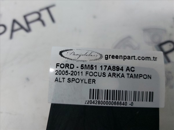 2005-2011 FOCUS ARKA TAMPON ALT SPOYLER